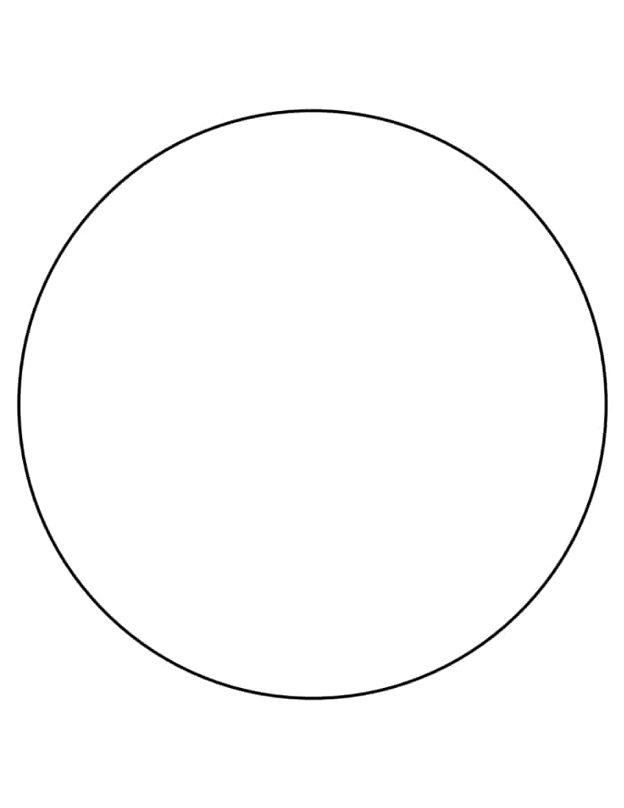 8 Inch Circle Coloring Pdf Free Vectors